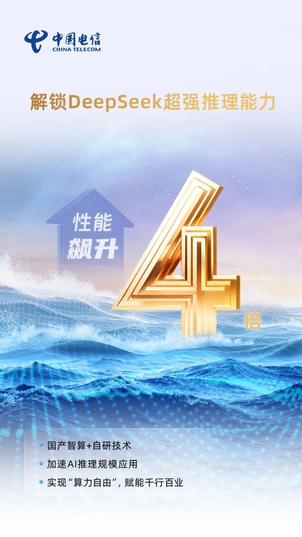 股票配资平台查询网 飙升4倍! 中国电信星辰MaaS×昇腾并行引爆DeepSeek“超能力”